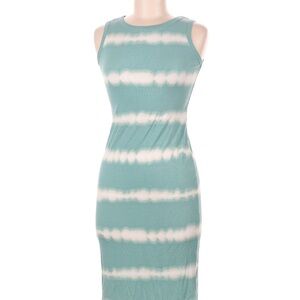 Art Class Green and White Casual Sheath Dress
